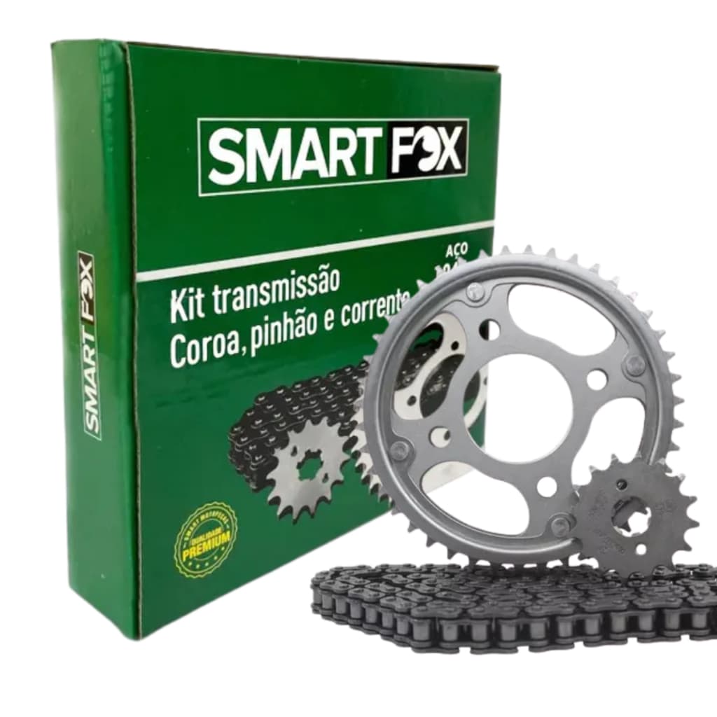 Kit Relaçao Transmissao Titan 160 Fan 160 2014 Ate 2026 Smartfox Resistente