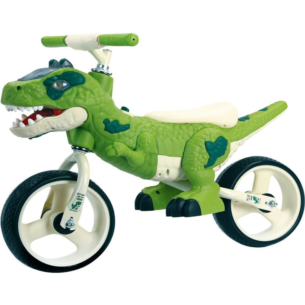 Bicicleta Aro 12 Infantil Verde Dino Dinossauro Com Rodinhas De Treinamento Bike Menino Promoção