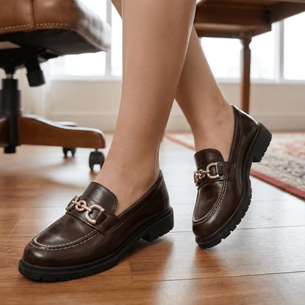 Mocassim Oxford Feminino Sapatilha Tratorado Loafer Conforto