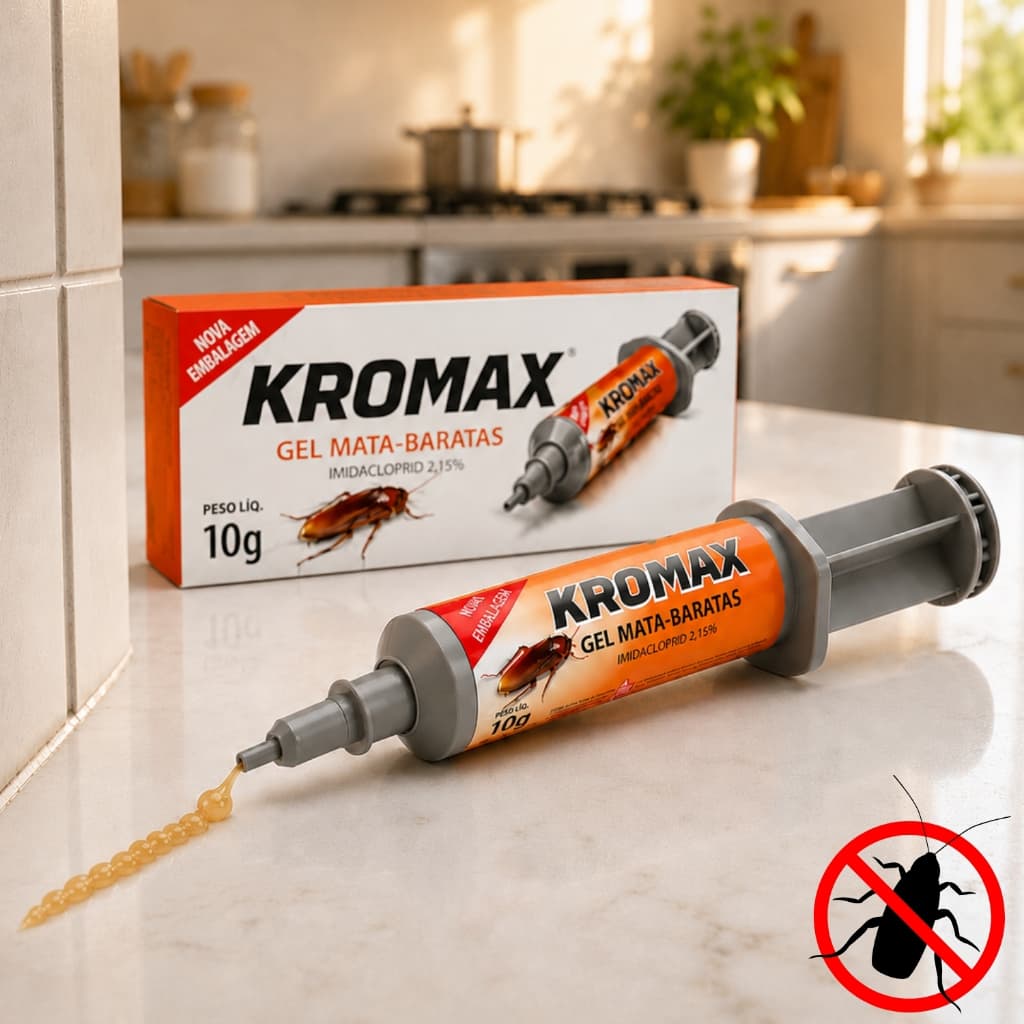 Gel Veneno Para Barata Poderoso Remédio Barata Francesinha Inseticida Kromax 10g