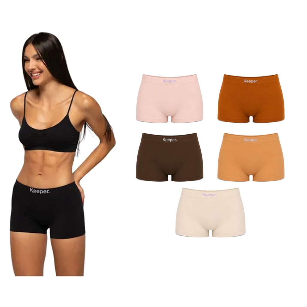 Calcinha Boxer Cueca Feminina Microfibra Boyshort Box Keeper Escolha sua Cor