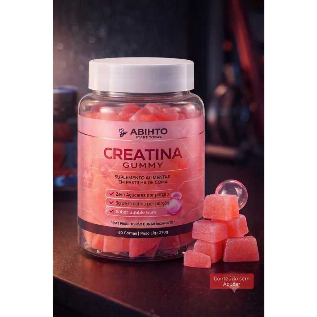 Creatina Gummy - Suplemento alimentar em pastilha de Goma
