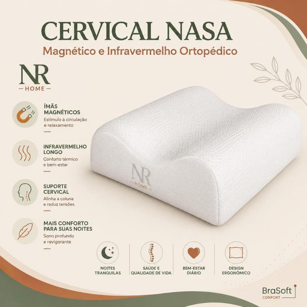 Travesseiro Ortopédico  Cervical Anatômico Brasoft Confort