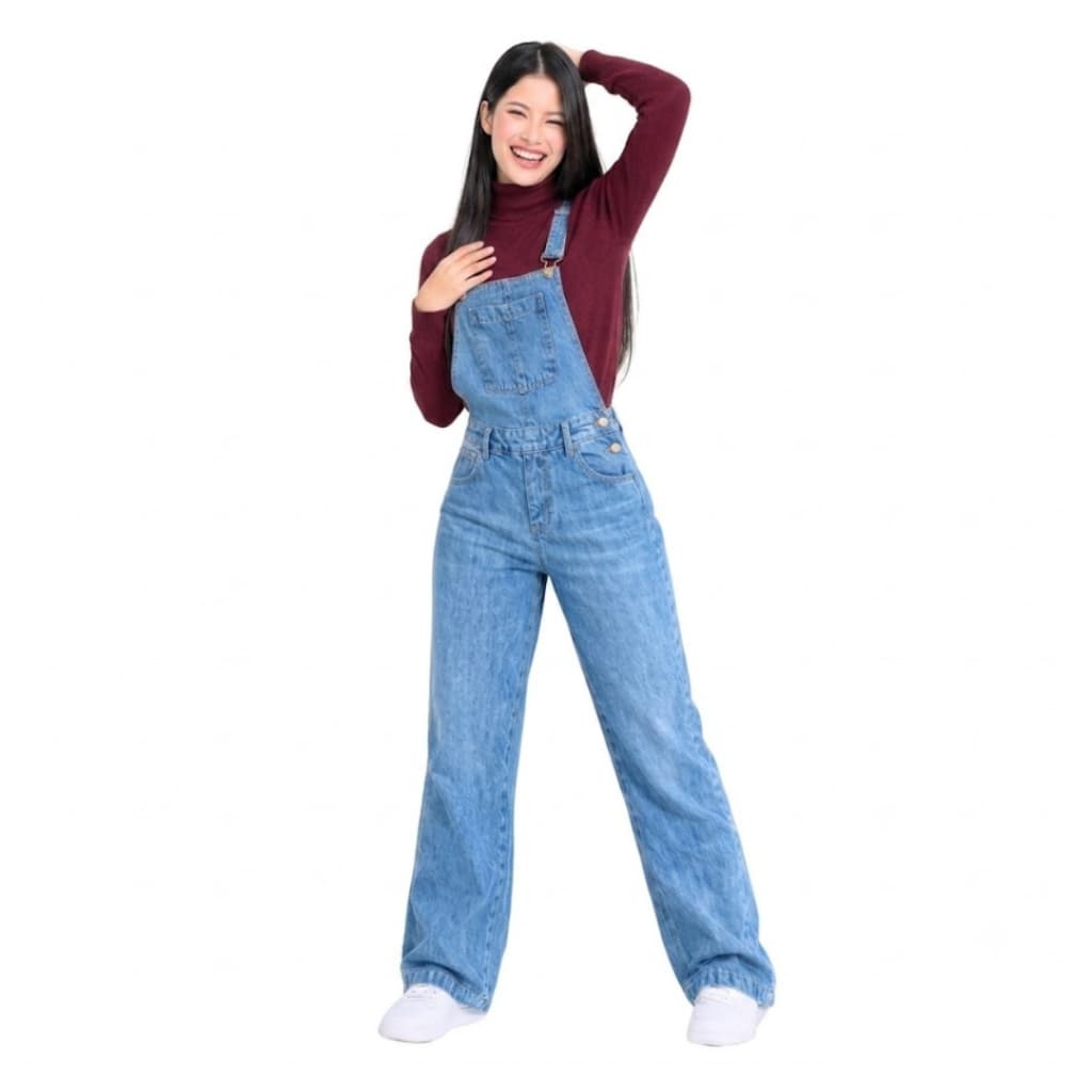 JARDINEIRA JEANS SLIM CINTURA ALTA – WELL PLUS JEANS