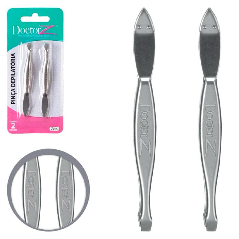 Kit Com 2 Pinças Para Sobrancelha