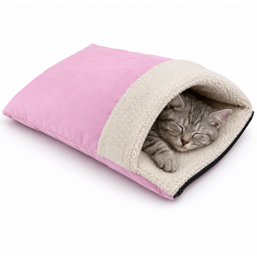 Saco de Dormir Pet Sherpa Tamanho M com Zíper Cama para Cachorro e Gato Super Macio