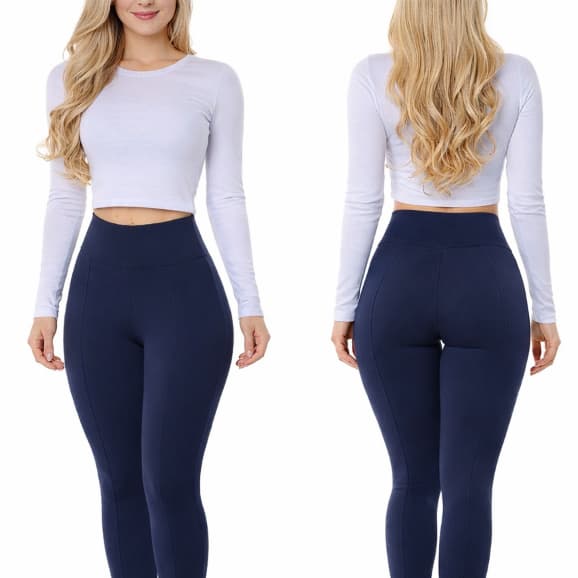 Legging Feminina Suplex com Cós Alto que Modela Felpada Quentinha