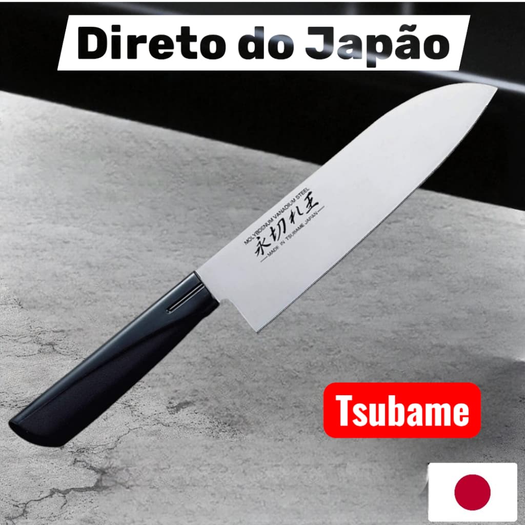 Arnest Faca japonesa Santoku Ernest, fio duradouro, 165 mm Tsubamesanjo