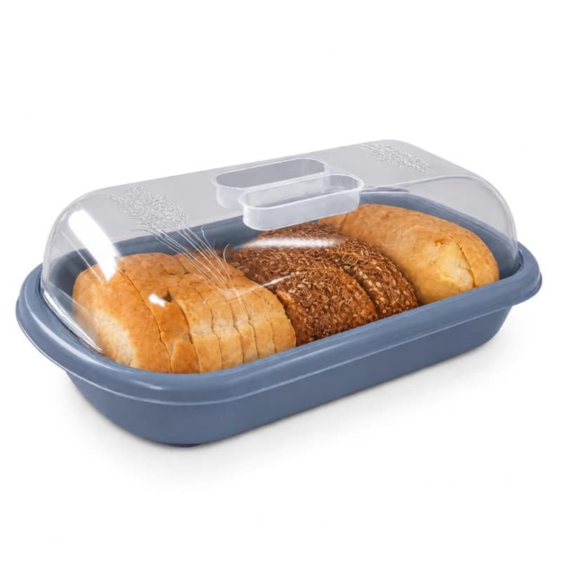 Porta Pão Tampa Cozinha Plastico Cores Organizador Pães Forma Caseiro