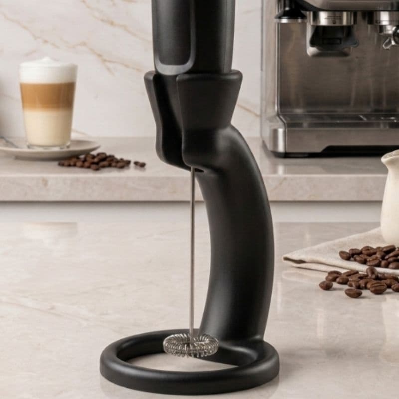 Suporte Base de Apoio para Espumador de Leite Mixer Elétrico Portátil Mini Misturador Organizador