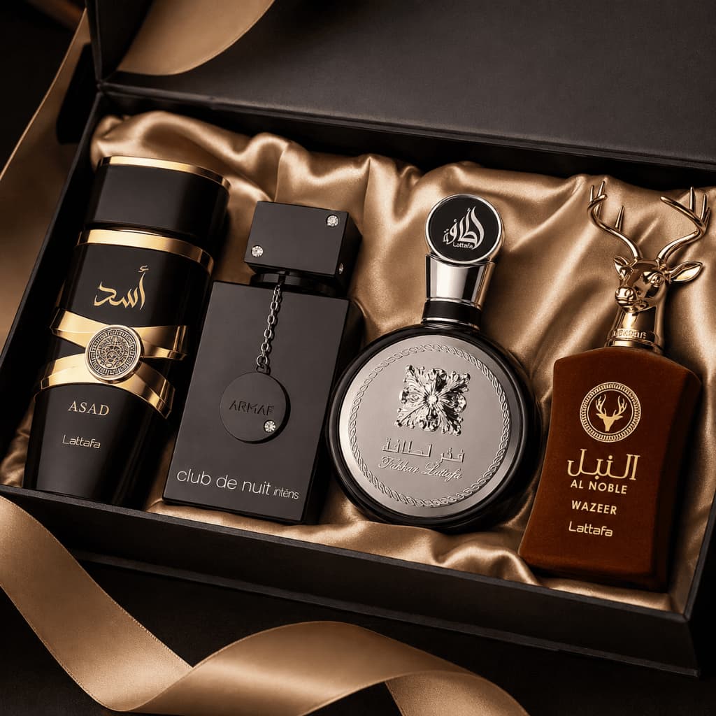 Kit  4 Perfumes Masculino Arabe Importado Frasco de Vidro 100ml Lacrado