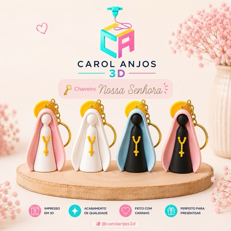 Chaveiro Nossa Senhora Aparecida, impecável.