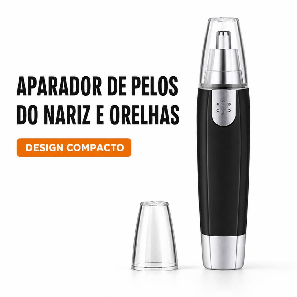 Aparador De Pelos Do Nariz E Orelhas Elétrico Portátil Profissional Tira Pelos Rosto Masculino Sem Dor