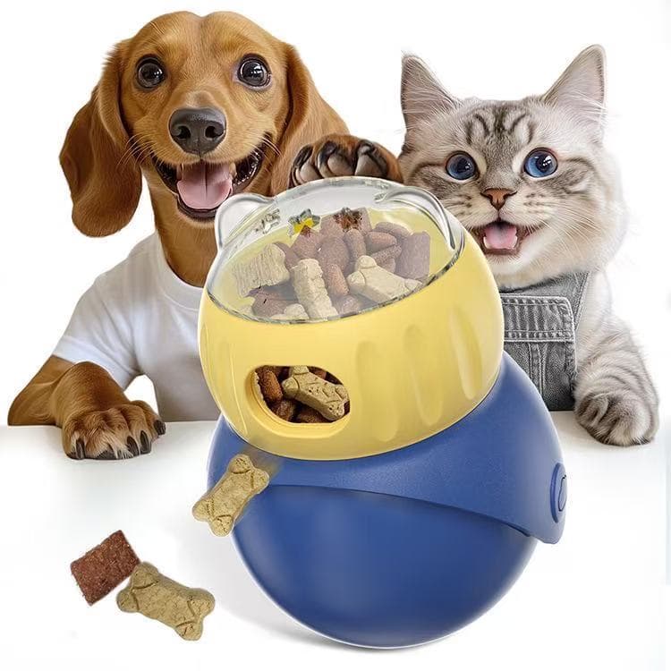 Alimentador Interativo Antiestresse - Brinquedo + Comedouro Lento, Estimula a Mente do Pet