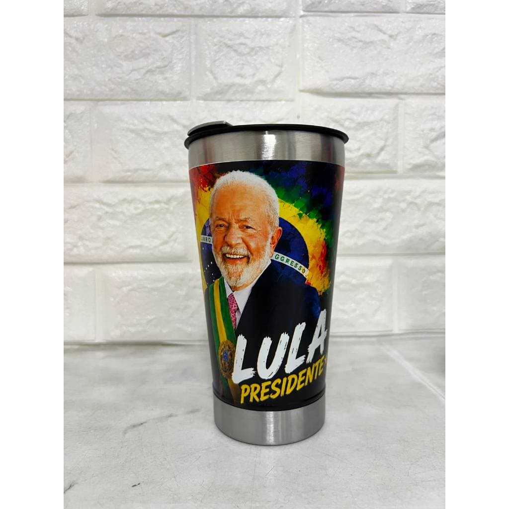 Copo Térmico 473ml Presidente Lula Eleições