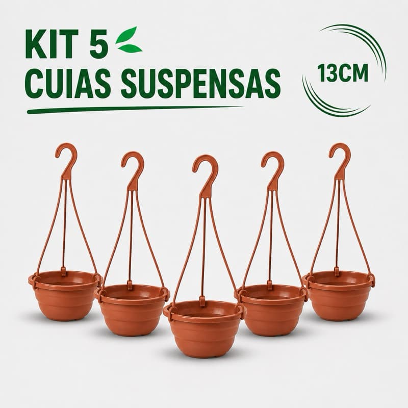 Kit 5 Vasos Redondo Cuia 1,3 Litros Com Alça Resistente Rosa do Deserto Cuia 13