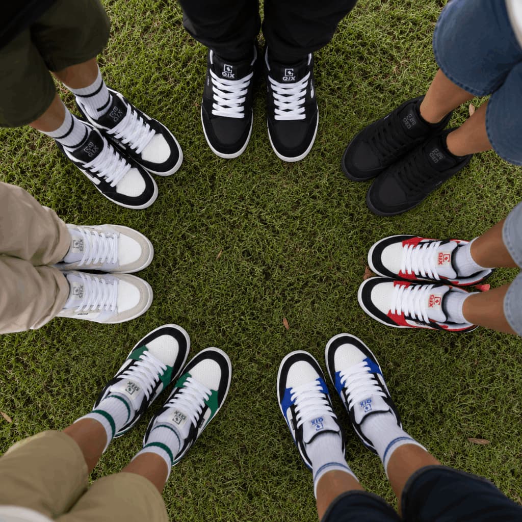 Tênis Infantil QIX AM Skate Original Escolar Cano Baixo Camurça Confortável