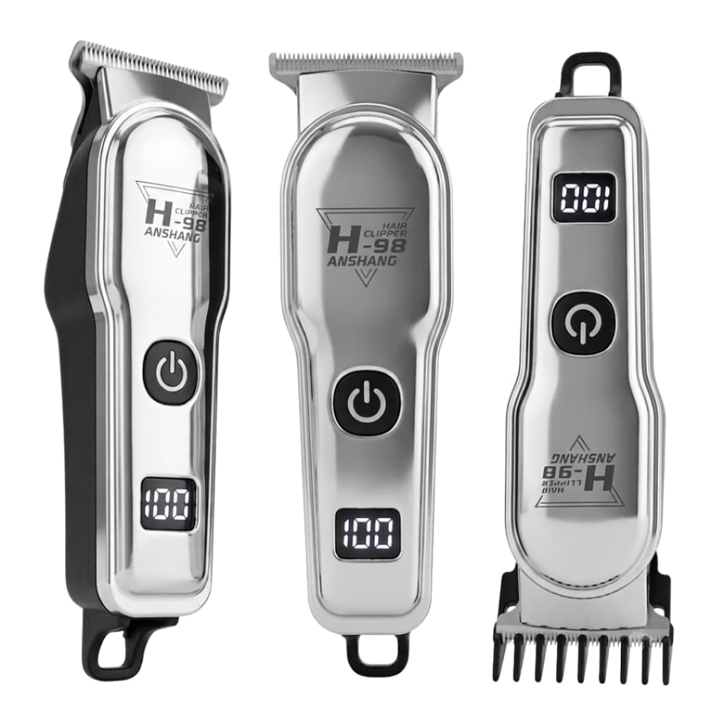 Máquina de Cortar Cabelo e Barba UltraMax ULT-817 Aparador Sem Fio com Display LCD e USB Tipo-C