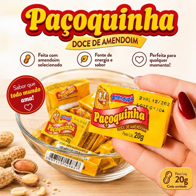 PACOCA RETANGULAR AMENDUPA DISPLAY 50UN