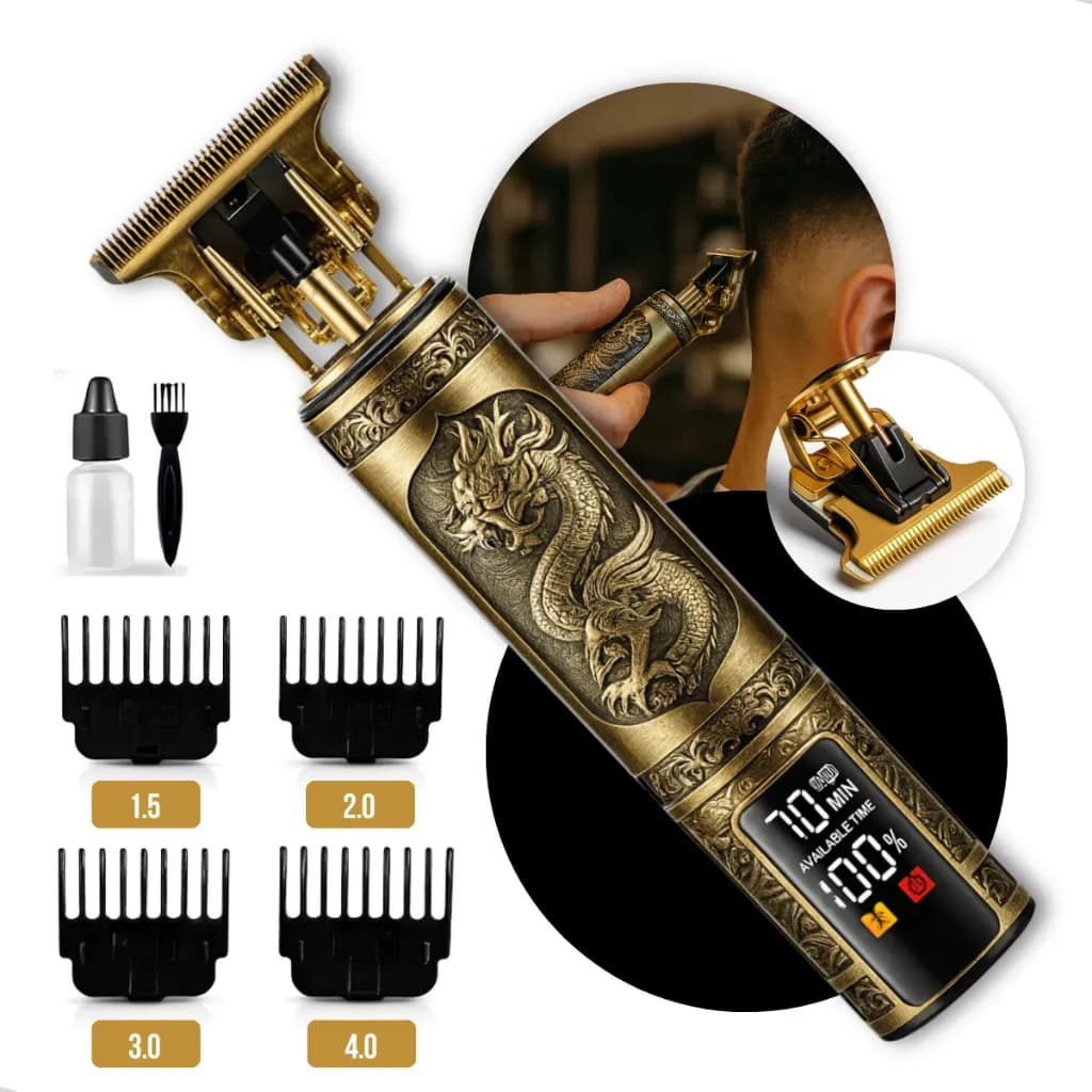 Máquina de Cortar Cabelo, Barba, Bigode e Acabamento Profissional