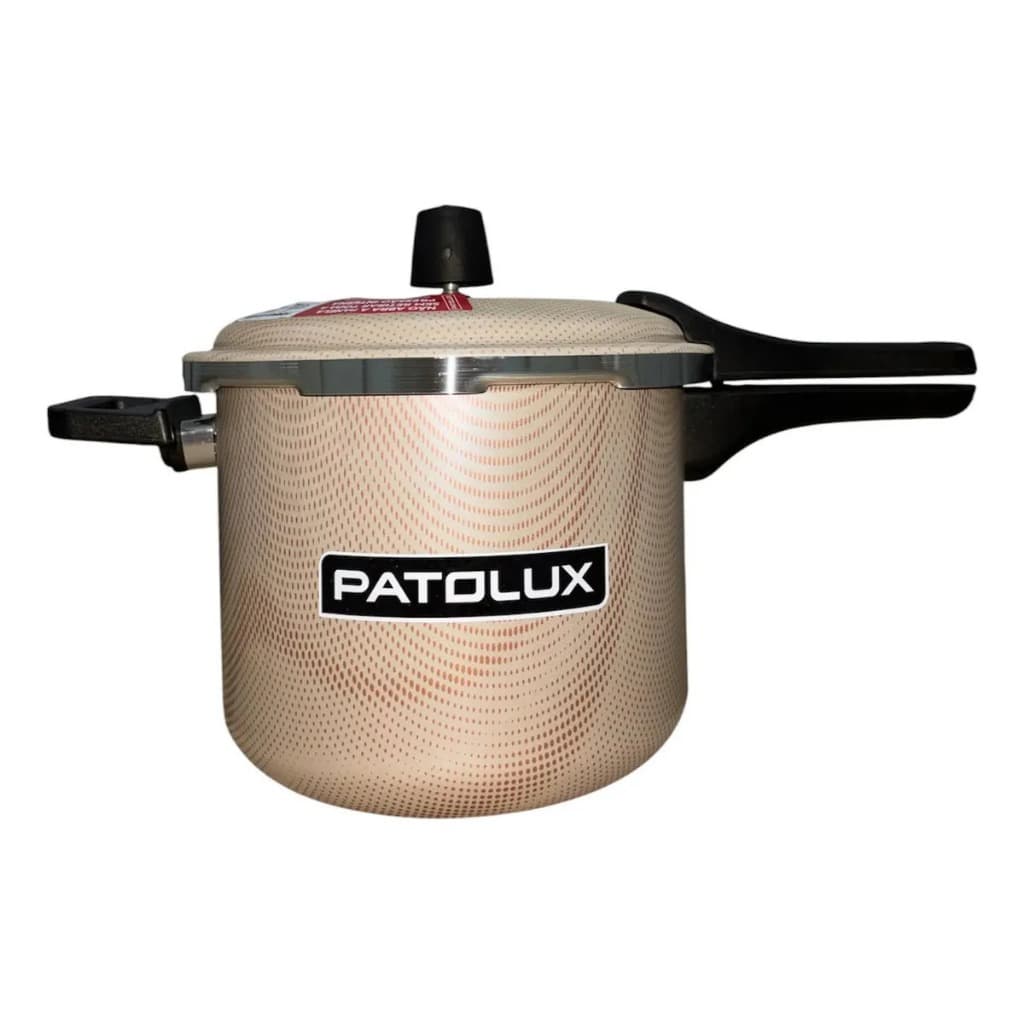 PANELA DE PRESSÃO 5L ANTIADERENTE PATOLUX FECHAMENTO EXTERNO ALUMÍNIO VANILLA COACH