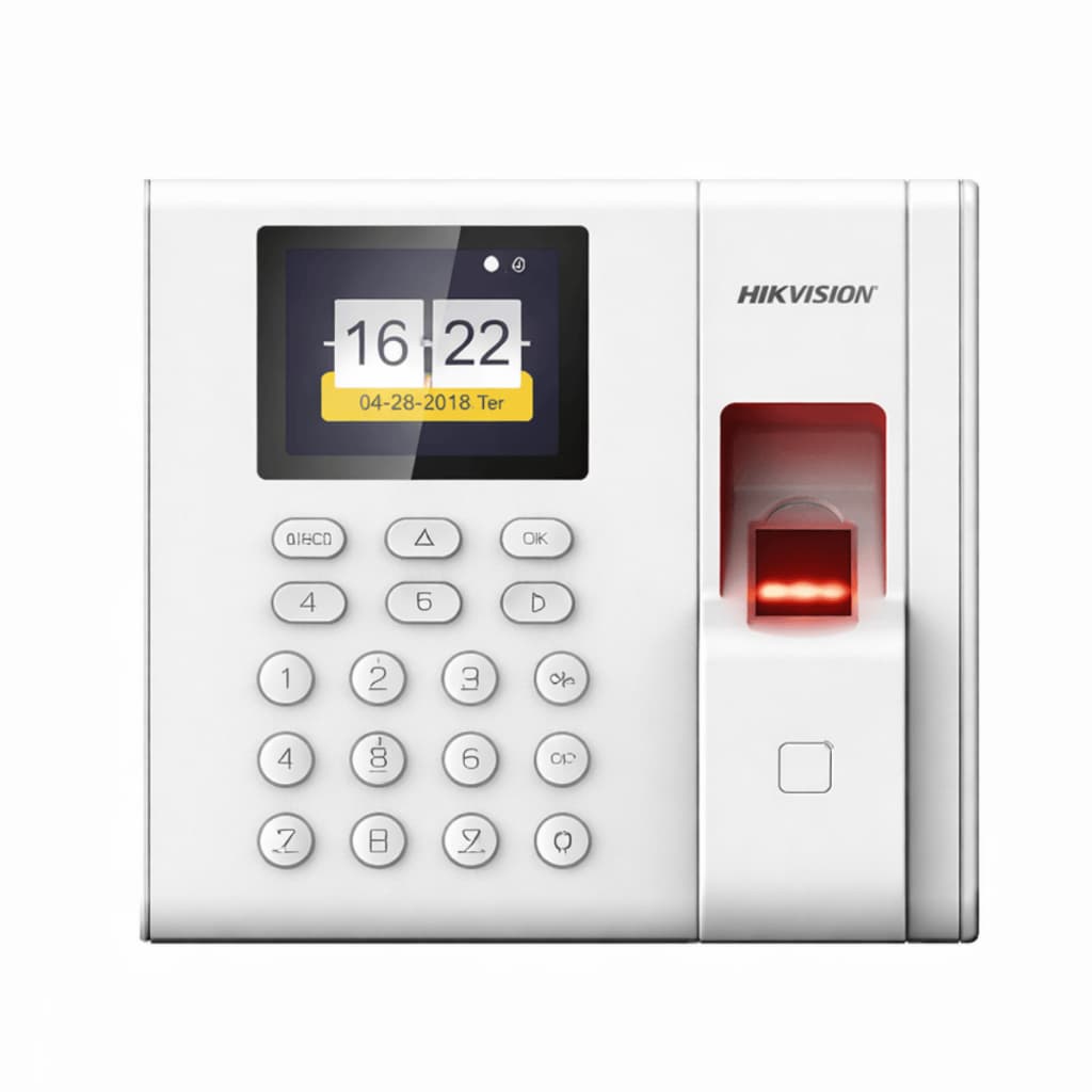 Relógio Ponto Biométrico Hikvision DS-K1A8503EF Cartão + Digital TCP/IP USB