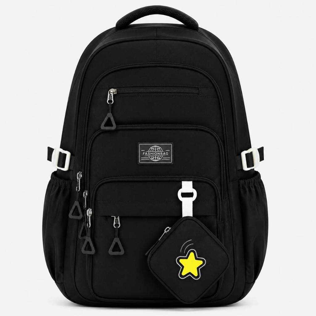 Mochila Escolar Feminina Juvenil Grande Capacidade Casual Com Design Fofo E Pingente Para Escola Faculdade E Dia a Dia