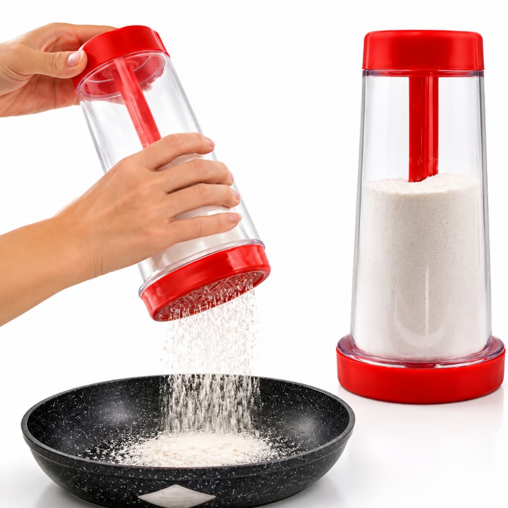 Dispenser Tapioqueira Polvilhador para Preparo Rápido de Tap