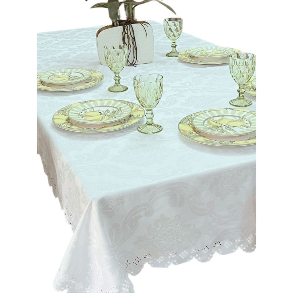 Promoção! Toalha de Mesa Jacquard 2,00m Premium para 6 Cadeiras