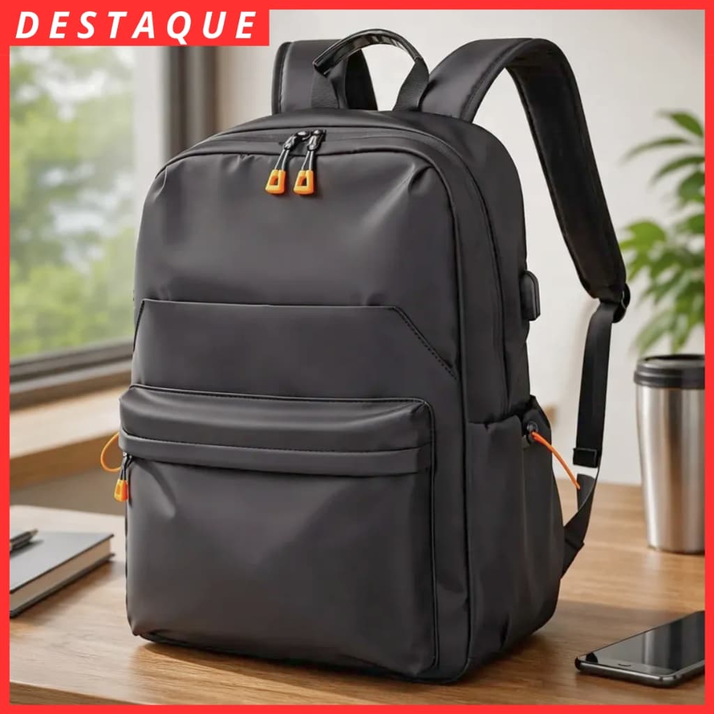 Mochila masculina reforçada  impermeável mochila de viagem mochila escolar presente para homem