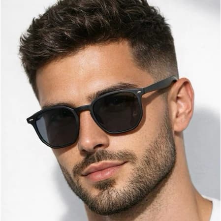 Óculos de Sol Masculino Modelo Moda Hexagonal Premium Lente com Proteção UV400 Top Tendencias