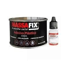 Massa Plástica Adesiva Cinza - Fácil Aplicação, Alta Aderência, Acabamento Uniforme