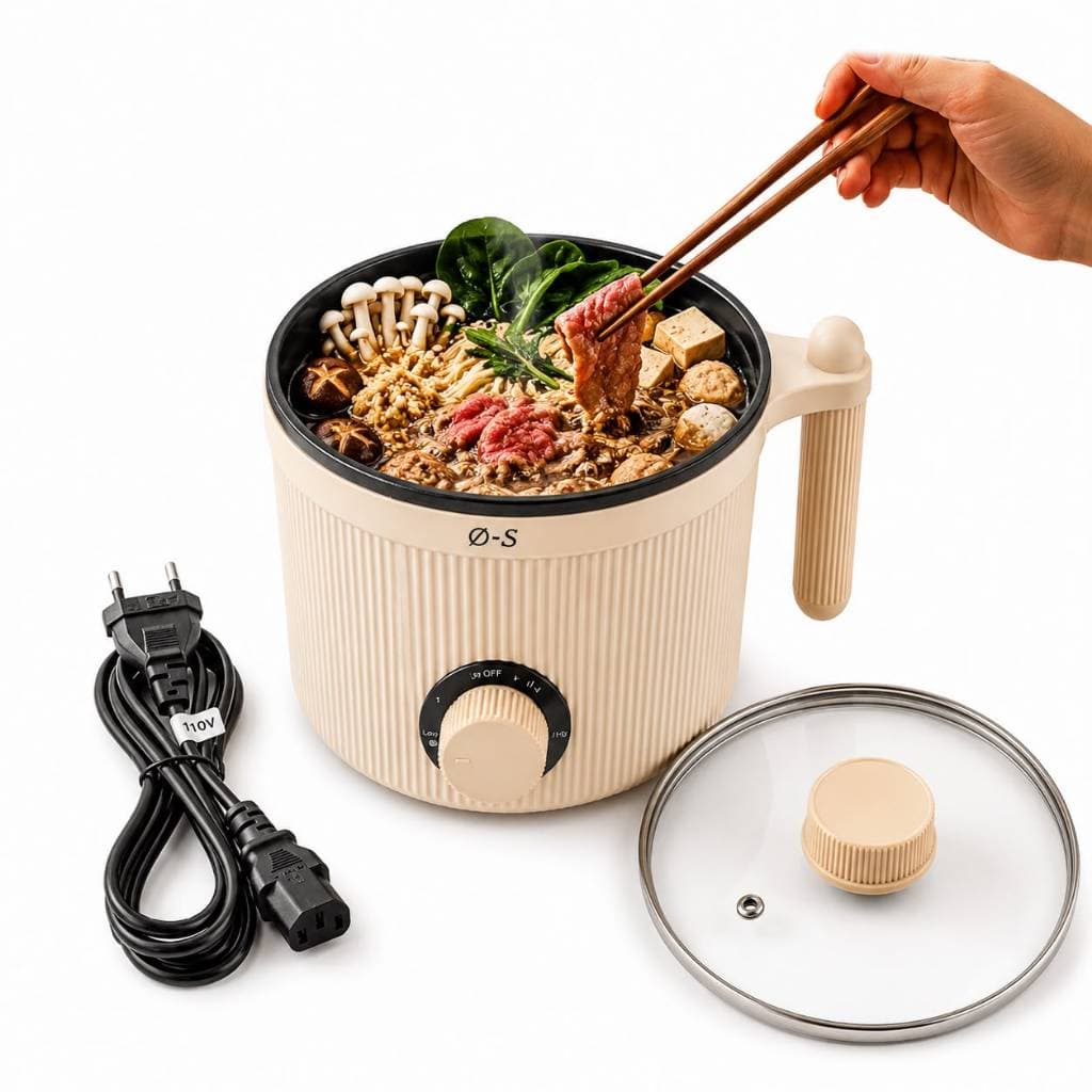 Panela De Arroz Eletrica Hot Pot Ovos Legumes 450w 110v 60hz - XL