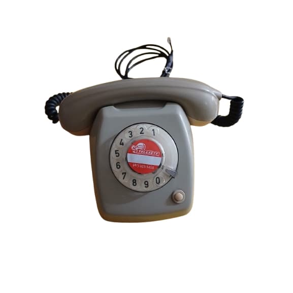 TELEFONE FIXO ANTIGO ERICSSON CLASSICO DIALOG DISCO ORIGINAL BEGE.