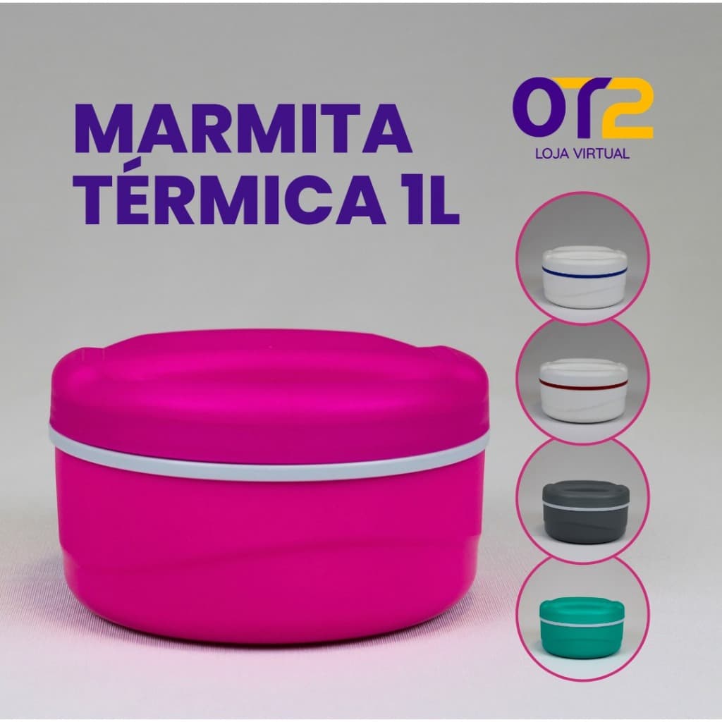 Marmita Vikterm 1Litro Rosca Sem Divisória