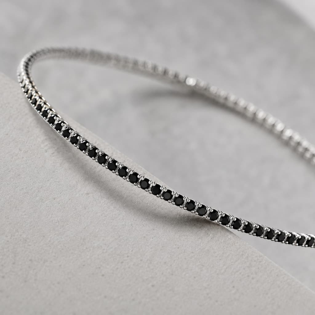 Pulseira Riviera Zircônia Premium Unisex Brilhante Uso Diario Limitada