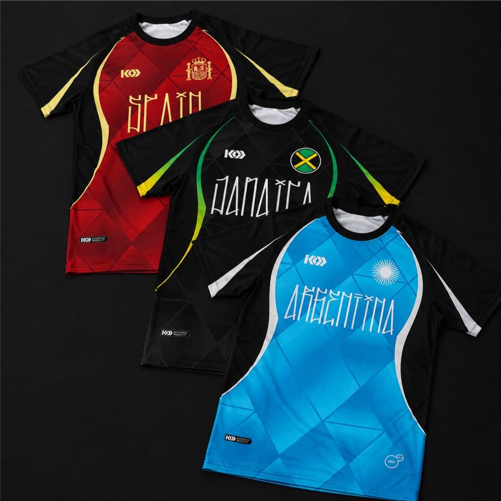 Camiseta de time países esportivo Copa Espanha Argentina Jamaica 2026 - Academia - Corrida - Futebol
