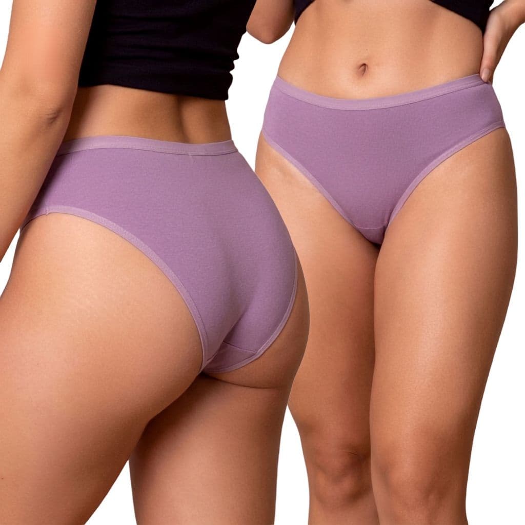 Kit Calcinha Feminina Básica Algodão Premium Conforto Lisas Tanga com forro Cores Sortidas
