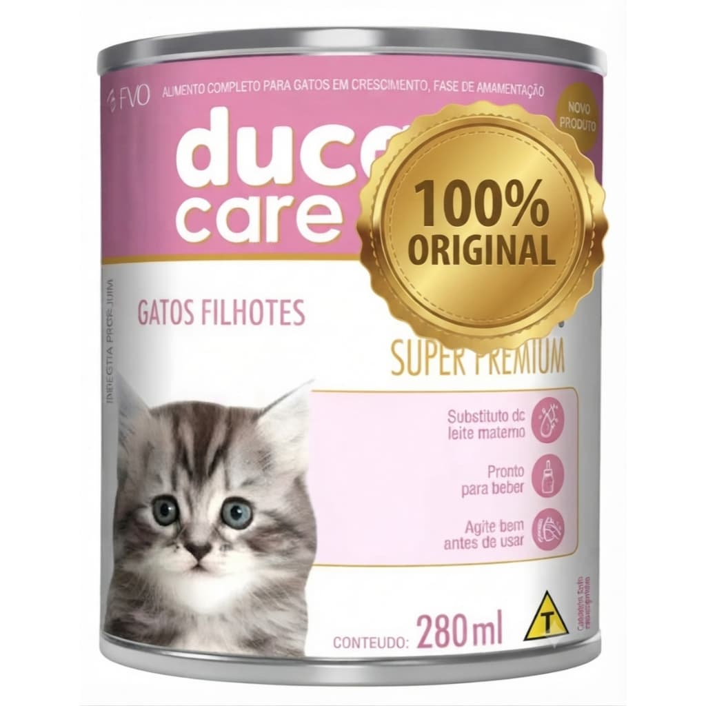 Ducats Care Milk Gatos Filhotes 280ml Pronto para Uso Super Premium