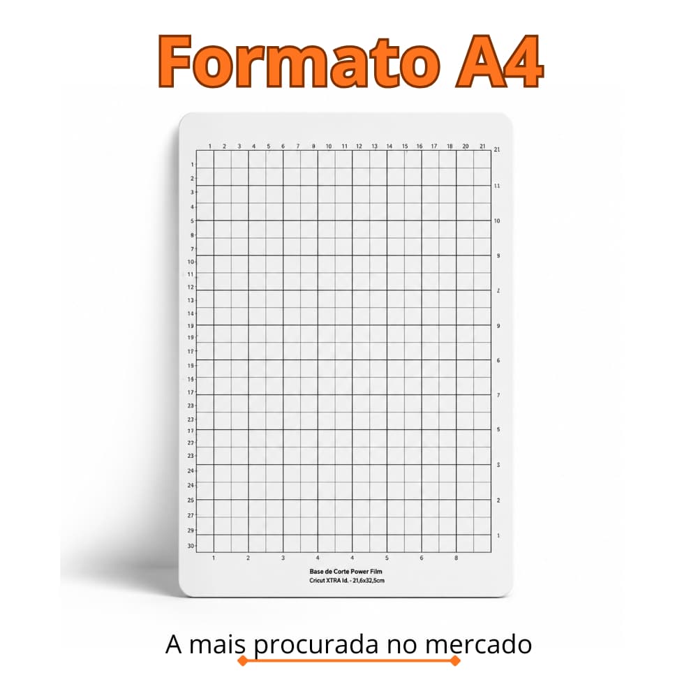 Base de Corte com Cola para Silhouette Cameo e Portrait A4 30x30  Transparente