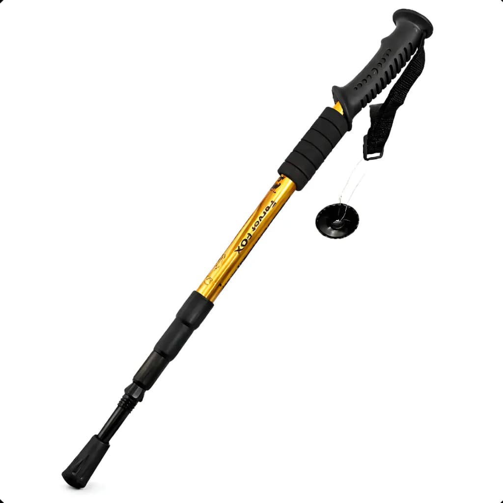 Bastão de Caminhada Retrátil PRODU Trilha Trekking Ajustável 110cm Camping Montanhismo Profissional