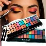 Paleta de Sombras Belle Angel - Alta Pigmentação e Textura Aveludada com 28 Cores