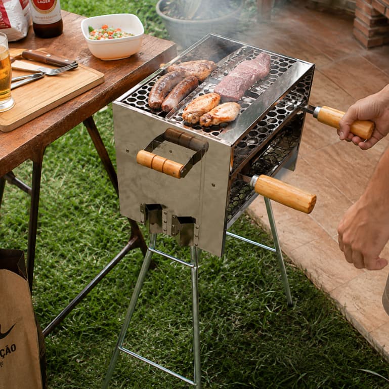 Churrasqueira Inox Resistente Alta Qualidade
