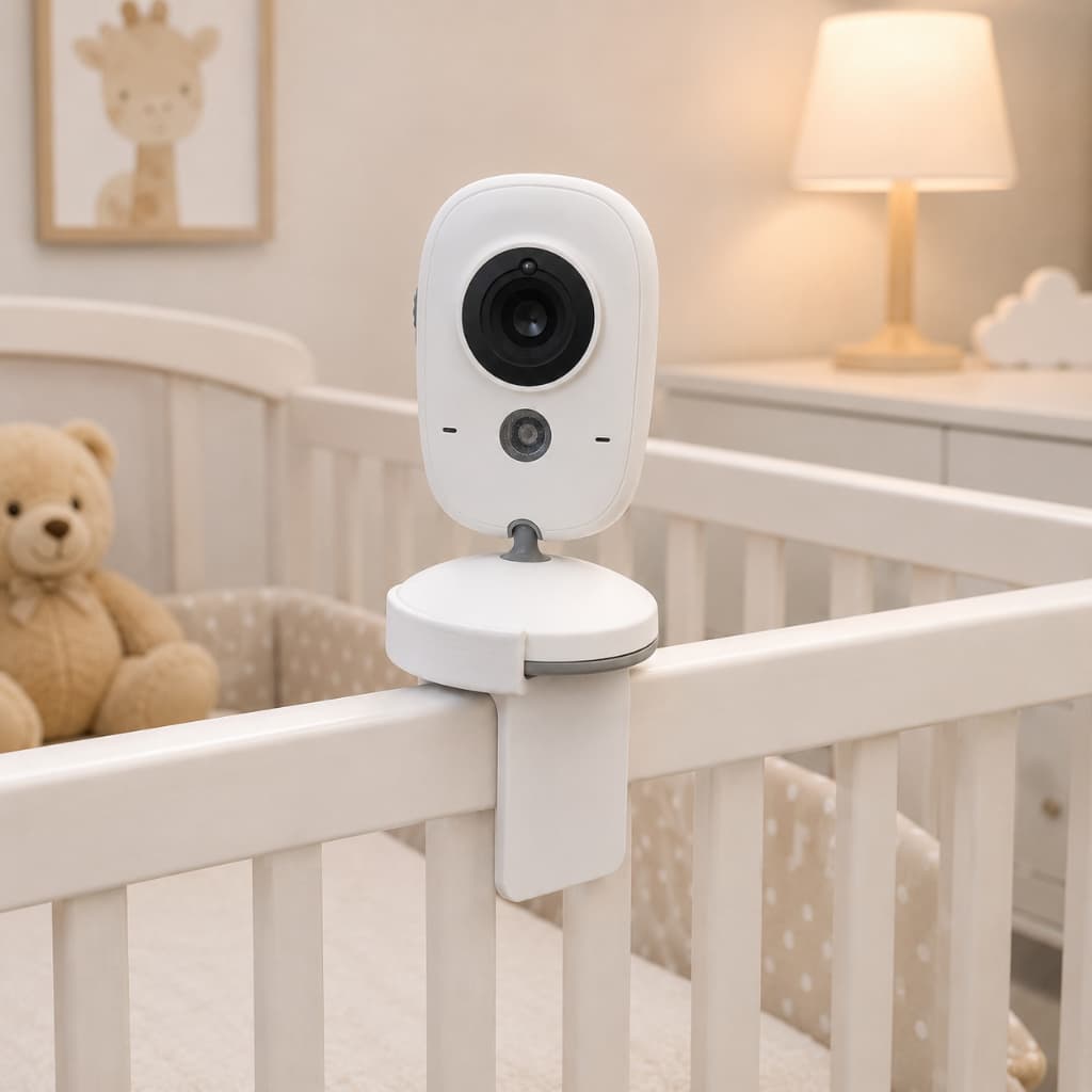 Suporte de Babá Eletrônica Para Berço Universal Ajustável Flexível Monitor Bebê