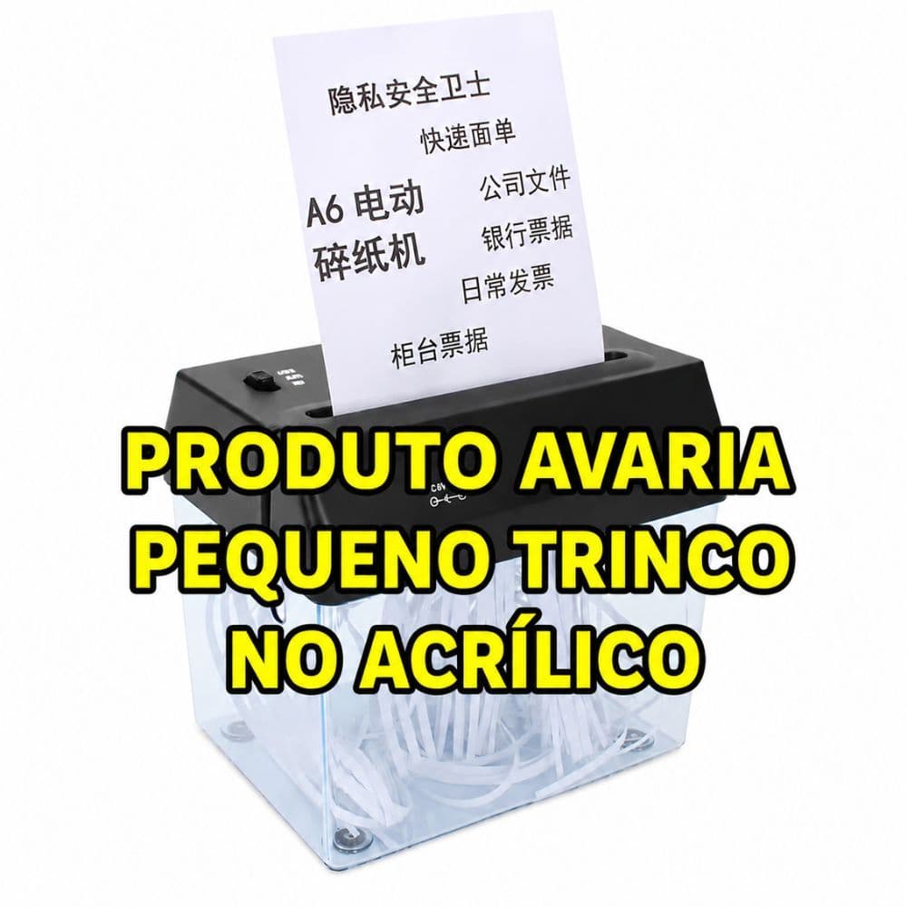 FRAGMENTADORA TRITURADOR PICADOR AVARIA  DE PAPEL AUTOMATICO PORTATIL PARA MESA CORTADOR FOLHAS USB PILHAS BIVOLT
