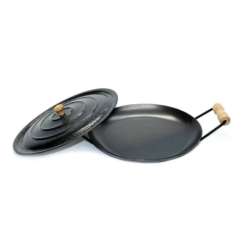 Disco de Arado Médio 42 cm de Alça a Alça Com e Sem Tampa Frigideira Bifeira em Aço Multi Uso Macarrão na Chapa