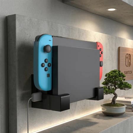 Suporte Parede Painel Dock Nintendo Switch Ln Fixar Organizar Gamer