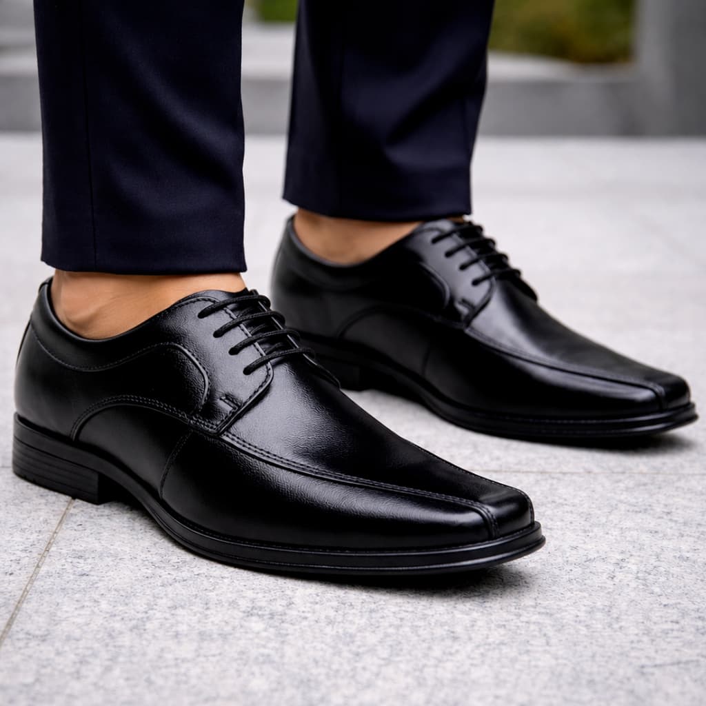 Sapato Social de Amarrar Masculino Couro Legitimo Elegante Casual Casamento Formatura