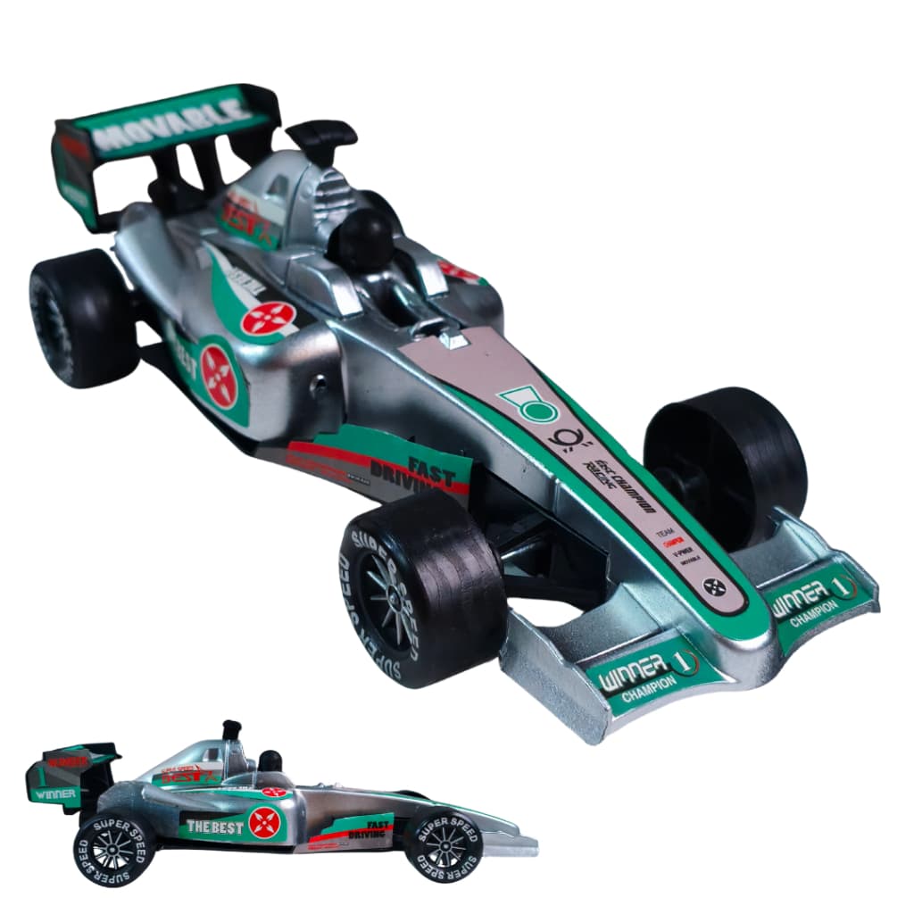 Carrinho De Corrida Formula 1 Com Fricção Miniatura Metal Racing Speed F1