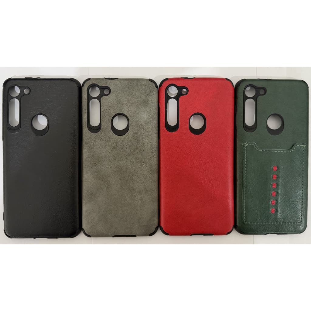 Capa compatível com Motorola Moto G8 Couro